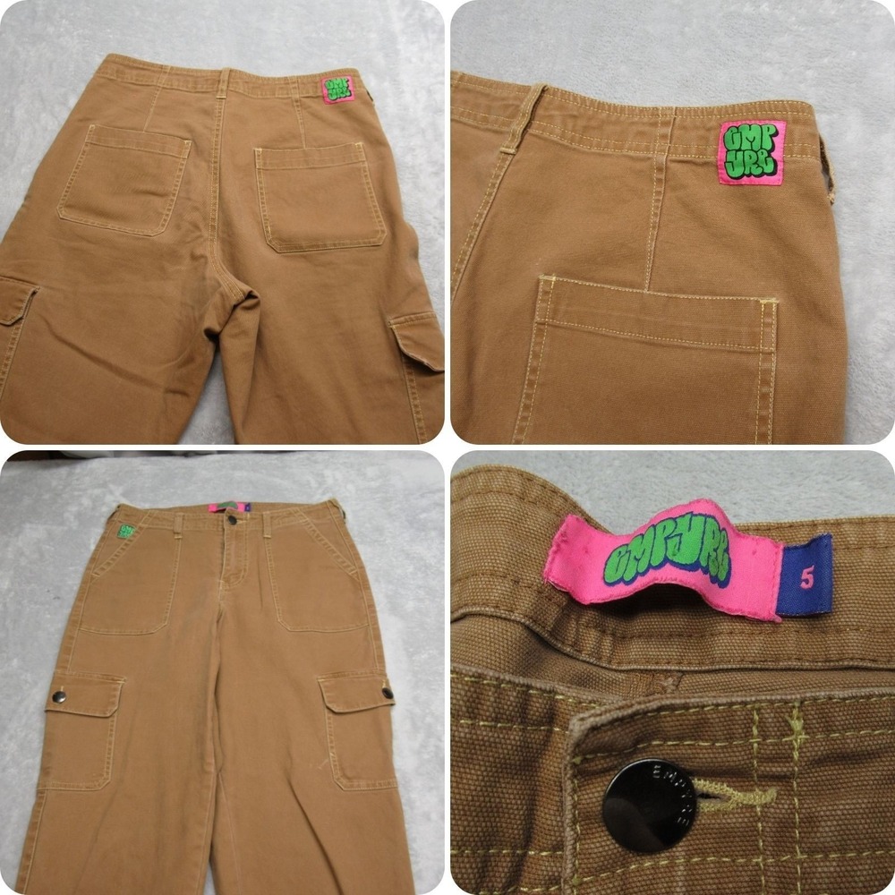 Empyre Pants Youth 5 Brown Carpenter Utility Cargo Skate Streetwear Rugged 28x28